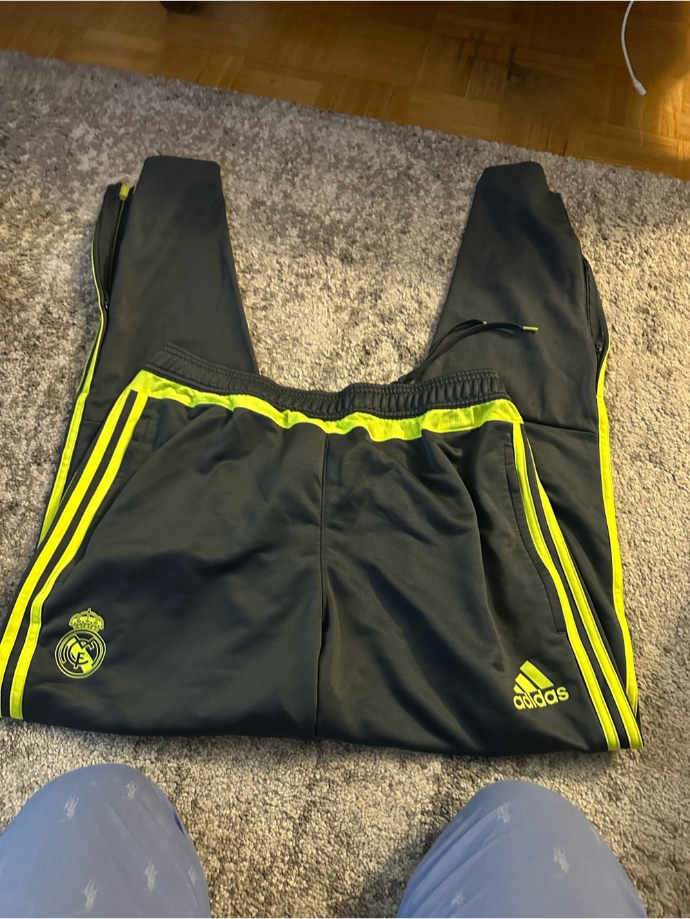 adidas Madrid Yellow Men's Athletic Joggers